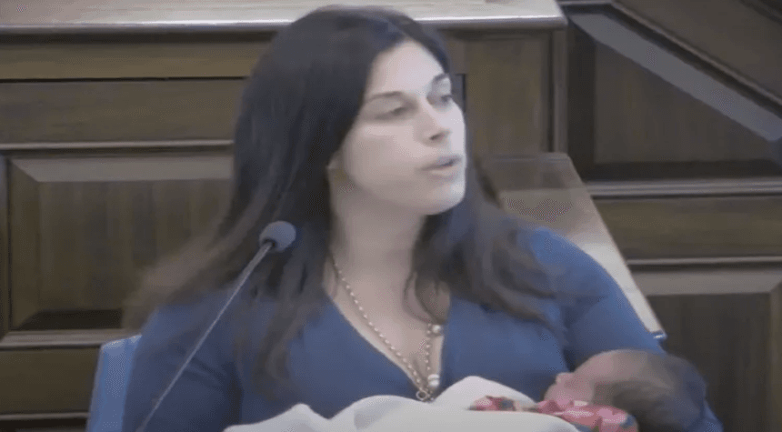 New Hampshire Democrat Delivers Pro-Abortion Speech While Holding Newborn