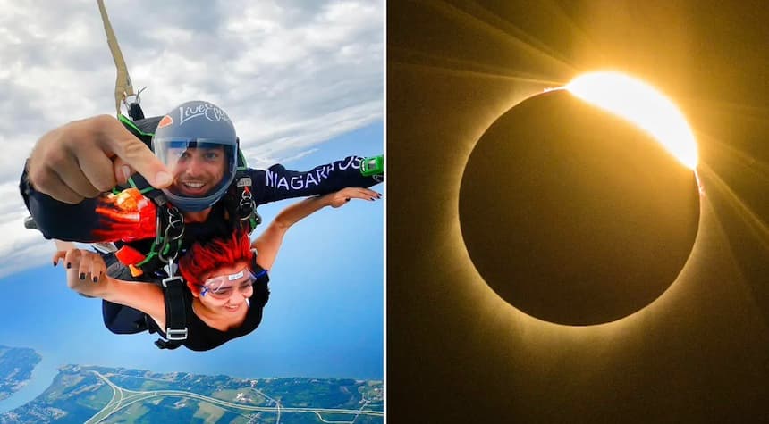 Thrill-Seekers Unite: Skydivers to Dive Through Solar Eclipse Totality on April 8th